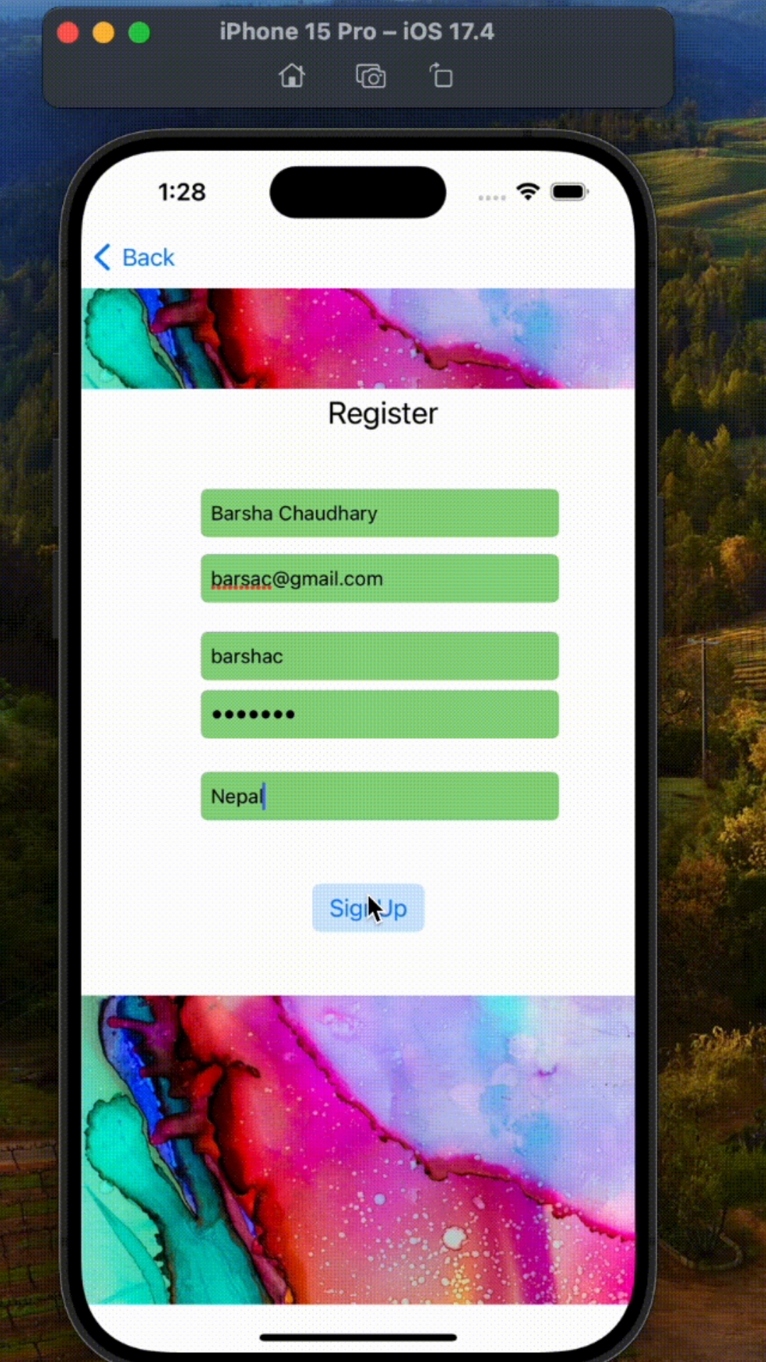 SignUp